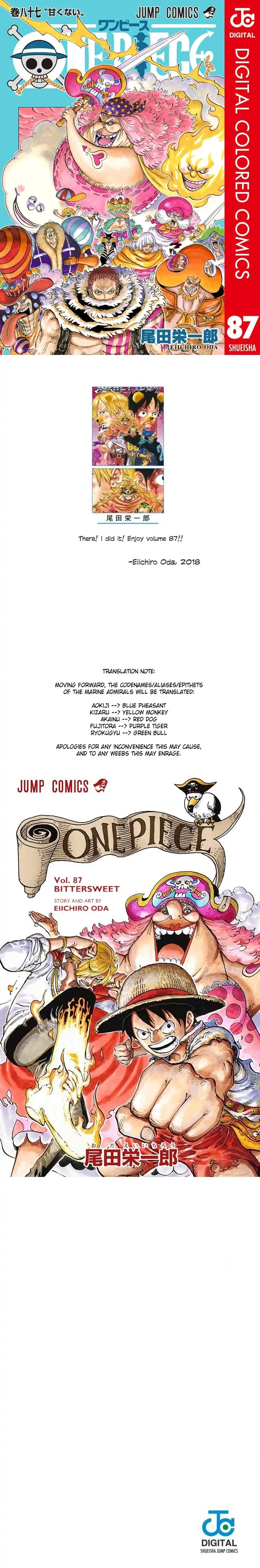 One Piece Digital Colored Chapter 870 image 1